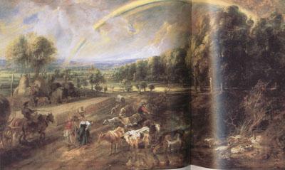 Peter Paul Rubens Landscape with a Rainbow (mk01) Norge oil painting art